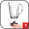 Kép 4/7 - Tefal BL435831 Blendforce 2 üveg fekete turmixgép