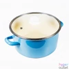 Kép 1/5 - TOO LINE BLUE 5,5 literes, 24cm átmérő, 12cm magasságú lábas (fazék) üveg fedővel