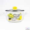 Kép 1/4 - TOO BELLY OLIVE 6,2 literes, 24cm átmérő, 15cm magasságú lábas (fazék) üveg fedővel