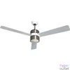 Kép 1/4 - TOO FANC-120-333-W fali kapcsolós mennyezeti ventilátor LED világítással, 120 cm