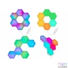 Kép 2/10 - Tracer TRAOSW47256 Ambience Smart Hexagon 9 W/Bluetooth 5.0/Wi-Fi/RGB világítás/fehér/gamer/fali lámpa szett