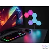 Kép 6/10 - Tracer TRAOSW47256 Ambience Smart Hexagon 9 W/Bluetooth 5.0/Wi-Fi/RGB világítás/fehér/gamer/fali lámpa szett