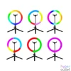 Kép 2/6 - Tracer TRAOSW46807 Ring Light 8 W/26 cm/600-1700 lm/RGB/gyűrűs LED lámpa mini állvánnyal