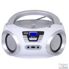 Kép 2/3 - Trevi CMP 544BT hordozható fehér Bluetooth/FM/USB/AUX/CD boombox
