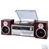 Kép 1/2 - Trevi TT 1072 E fekete retro bakelit lemezjátszó/Mini HiFi rendszer