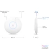 Kép 3/5 - Ubiquiti UniFi U6+ 2x2 Wi-Fi 6 beltéri Access Point