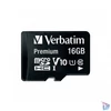 Kép 1/2 - Verbatim 44082 SDHC 16GB U1 Class 10 micro memóriakártya + adapter