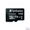 Kép 1/2 - Verbatim 44082 SDHC 16GB U1 Class 10 micro memóriakártya + adapter