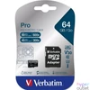 Kép 2/2 - Verbatim 47042 SDXC 64GB Pro U3 Class 10 micro memóriakártya + adapter