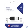 Kép 4/4 - Verbatim 49821 Store `n` Stay 16GB USB 2.0 nano Flash Drive + adapter
