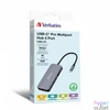 Kép 4/4 - Verbatim 32150 USB-C Pro Multiport CMH-05 5in1 ezüst HUB