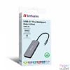 Kép 4/4 - Verbatim 32152 USB-C Pro Multiport CMH-09 9in1 ezüst HUB