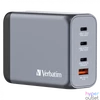 Kép 5/7 - Verbatim 32204 GNC-200 GaN Charger 200W USB Type-A + 3xType-C hálózati töltő adapter