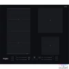 Kép 1/10 - Whirlpool WF S4160 BF fekete, beépíthető, indukciós, főzőzóna: 4, beépíthető méret: 56cm, főzőlap