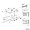 Kép 3/3 - Whirlpool AKT 8601 IX fekete, beépíthető, elektromos üvegkerámia, főzőzóna: 4, beépíthető méret: 56cm, főzőlap