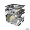 Kép 4/5 - Whirlpool W7F HS51 fehér, programok száma: 8, szabadonálló, 15 terítékes mosogatógép 