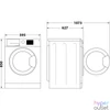 Kép 4/5 - Whirlpool FFB 8489 WV EE fehér, elöltöltős, max.1400ford., 8 kg, mosógép