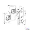 Kép 4/5 - Whirlpool WOI4S8CM1SXA fekete, beépíthető, sütőtér: 73L, sütő