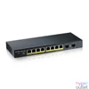 Kép 1/4 - ZyXEL GS1900-10HP v2 8port GbE LAN PoE (70W) 2port GbE SFP smart menedzselhető PoE switch