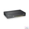 Kép 3/4 - ZyXEL GS1920-8HPv2 8port GbE LAN PoE (130W) 2port Gbe combo RJ45/SFP L2 menedzselhető PoE switch