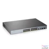 Kép 2/4 - ZyXEL GS1350-26HP 24x GbE LAN PoE (375W) 2x GbE RJ45/SFP Combo port smart menedzselhető CCTV PoE switch