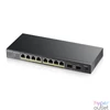 Kép 2/4 - ZyXEL GS1100-10HP 8x GbE LAN PoE (120W) 2x GbE SFP port PoE switch
