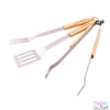 Kép 2/3 - Barbecook BC-ACC-7094 rozsdamentes acél grill készlet, 100% FSC, fa nyél