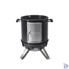 Kép 4/7 - Barbecook BC-SMO-5017 Oskar S zománcozott füstölő és grill, fekete, átmérő 40cm