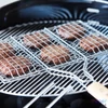 Kép 3/3 - Barbecook BC-ACC-7104 hamburgersütő grillrács, krómozott, fa nyél, 100% FSC, 6db-os