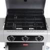 Kép 4/7 - Barbecook BC-GAS-2018 Siesta 310 Black Edition gázgrill, oldalégővel, 124x56x120cm