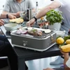 Kép 4/4 - Barbecook BC-ELE-1003 E-Carlo elektromos asztali grill, szürke, 42,5x33x16,5cm