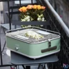 Kép 2/4 - Barbecook BC-ELE-1002 E-Carlo elektromos asztali grill, zöld, 42,5x33x16,5cm