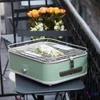Kép 3/4 - Barbecook BC-ELE-1002 E-Carlo elektromos asztali grill, zöld, 42,5x33x16,5cm