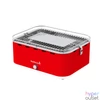 Kép 1/5 - Barbecook BC-CHA-1019 Carlo asztali faszenes grill, piros, 44x33x21cm