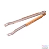 Kép 1/3 - Barbecook BC-ACC-7069 rozsdamentes acél fogó, gumifa nyél, 100% FSC, 40cm