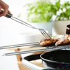 Kép 3/3 - Barbecook BC-ACC-7025 army stílusú grill villa, 38cm-es, khaki zöld nyél