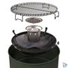 Kép 3/4 - Barbecook BC-CHA-1022 Edson faszenes grillhordó, zöld, 47,5cm átmérő
