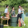 Kép 4/4 - Barbecook BC-CHA-1022 Edson faszenes grillhordó, zöld, 47,5cm átmérő