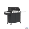 Kép 1/4 - Barbecook BC-GAS-2038 Stella 4311 gázgrill, tárolóval, infravörös oldalégővel, 174x59x119cm