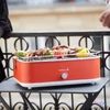 Kép 2/3 - Barbecook BC-ELE-1001 E-Carlo elektromos asztali grill, piros, 42,5x33x16,5cm