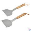 Kép 1/2 - Barbecook BC-ACC-7123 2db-os rozsdamentes acél rostlap forgató, fa nyél, 100% FSC, 31cm