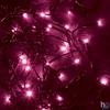 Kép 1/4 - Home KII 100/P LED-es fényfüzér, 8 m / 100 db pink LED, állófényű, zöld vezeték, hálózati adapter, beltéri kivitel