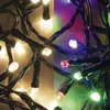 Kép 2/4 - Home LED 105/WW/M LED-es DUAL COLOR fényfüzér, 7 m / 100 db melegfehér és színes LED, fekete vezeték, 5 fényprogram, hálózati adapter, kül- és beltéri kivitel