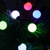 Kép 2/3 - Home KBC 50 LED-es gömb fényfüzér, 4,9 m / 50 db színváltó LED, opál gömb dekoráció, fekete vezeték, hálózati adapter, kül- beltéri kivitel