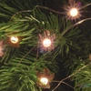 Kép 3/7 - Home ML 23/WW micro LED-es fényfüzér, 1,9 m / 20 db melegfehér LED, rénszarvas, harang, angyal, hópehely fa figurákkal, átlátszó vezeték, elemes, beltéri kivitel