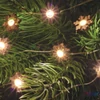 Kép 5/7 - Home ML 23/WW micro LED-es fényfüzér, 1,9 m / 20 db melegfehér LED, rénszarvas, harang, angyal, hópehely fa figurákkal, átlátszó vezeték, elemes, beltéri kivitel