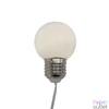 Kép 3/5 - Home LP 20/WW LED-es villanykörte fényfüzér, 9,5 m / 20 db melegfehér LED, villanykörte búra, állófényű, átlátszó vezeték, adapter, kül- és beltéri kivitel
