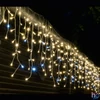 Kép 2/3 - Home KAF 600L 10M LED-es sziporkázó fényfüggöny, 10 m / 600 db sziporkázó melegfehér LED, fehér vezeték, hálózati adapter, kül- és beltéri kivitel