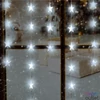 Kép 1/2 - Home KAF 50L LED-es csillag fényfüggöny, 1,35 m / 50 db hidegfehér LED csillag figurákban, átlátszó vezeték, hálózati adapter, beltéri kivitel