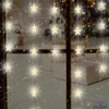 Kép 1/2 - Home KAF 50L/WW LED-es csillag fényfüggöny, 1,35 m / 50 db melegfehér LED csillag figurákban, átlátszó vezeték, hálózati adapter, beltéri kivitel